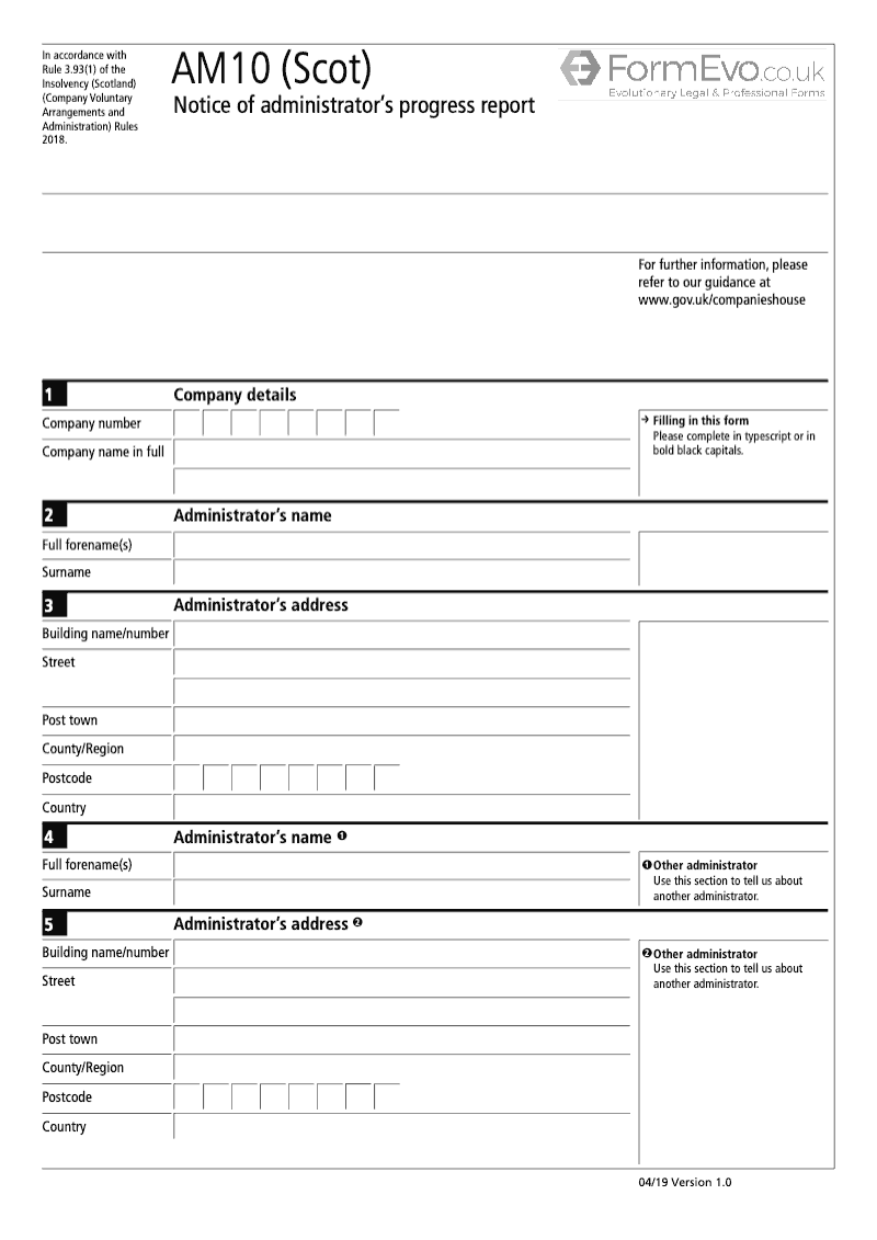 AM10 Scot Notice of Administrator s Progress Report preview