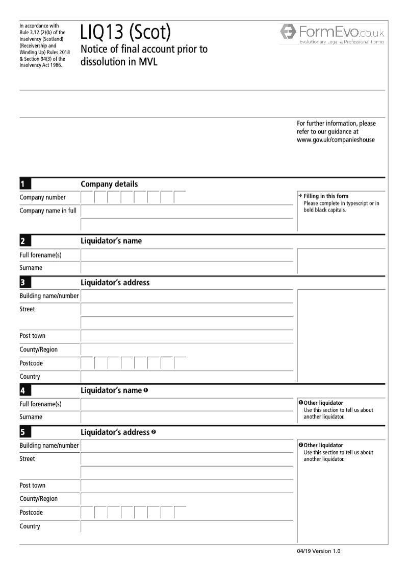 LIQ13 Scot Notice of Final Account Prior to Dissolution in MVL preview