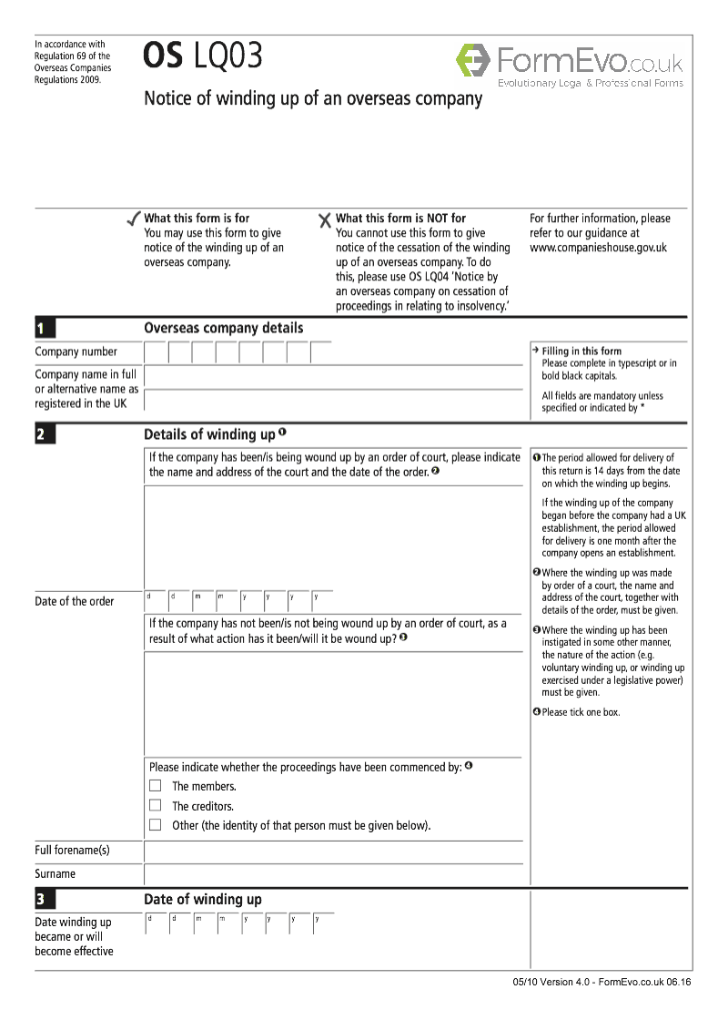 OS LQ03 Notice of winding up of an overseas company Regulation 69 preview