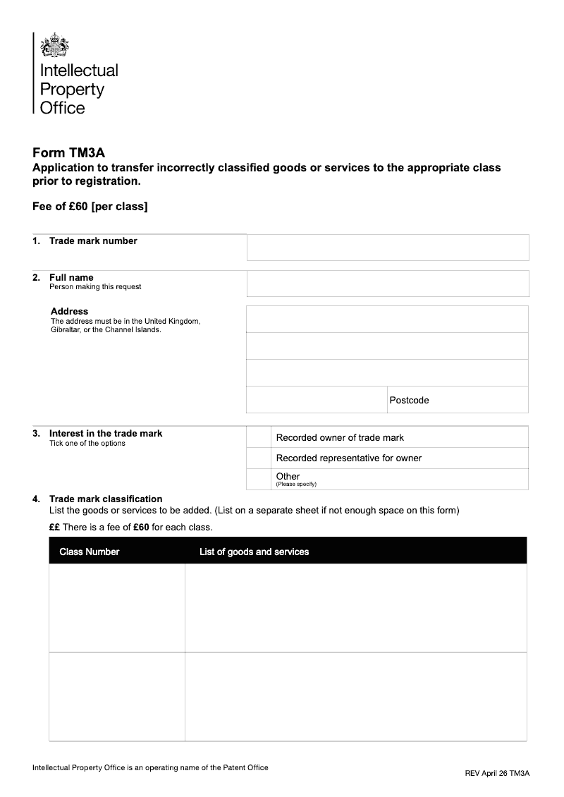 TM3A Application to add extra classes preview