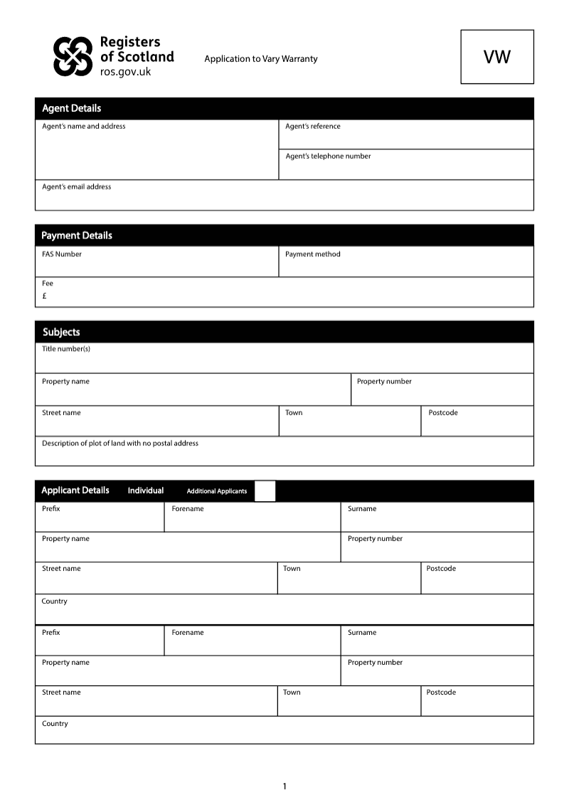 VW Application to Vary Warranty preview